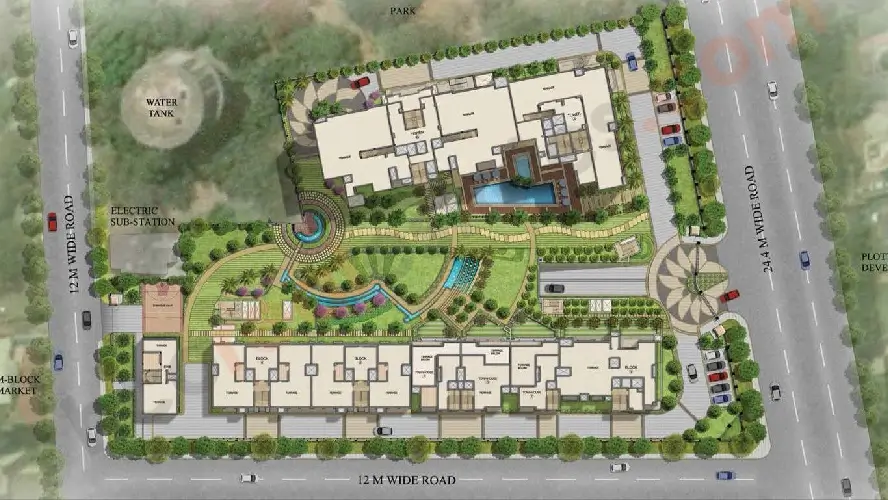 Sitemap of DLF The Crest