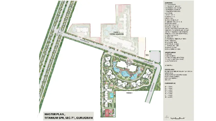 Site Plan of Signature Global Titanium