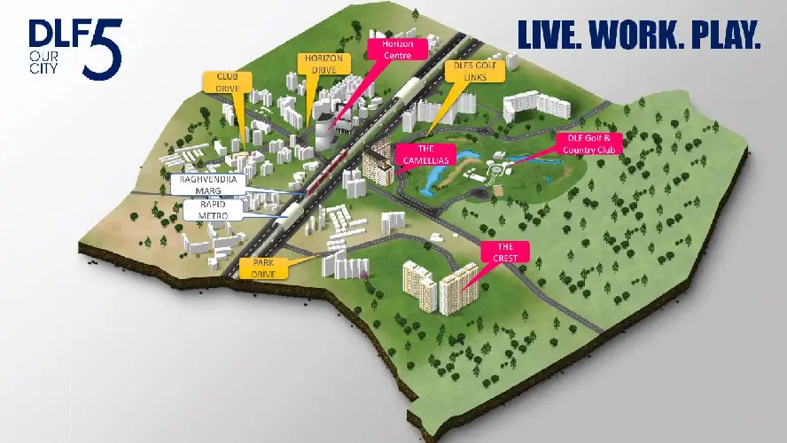 Location Map of DLF The Grove