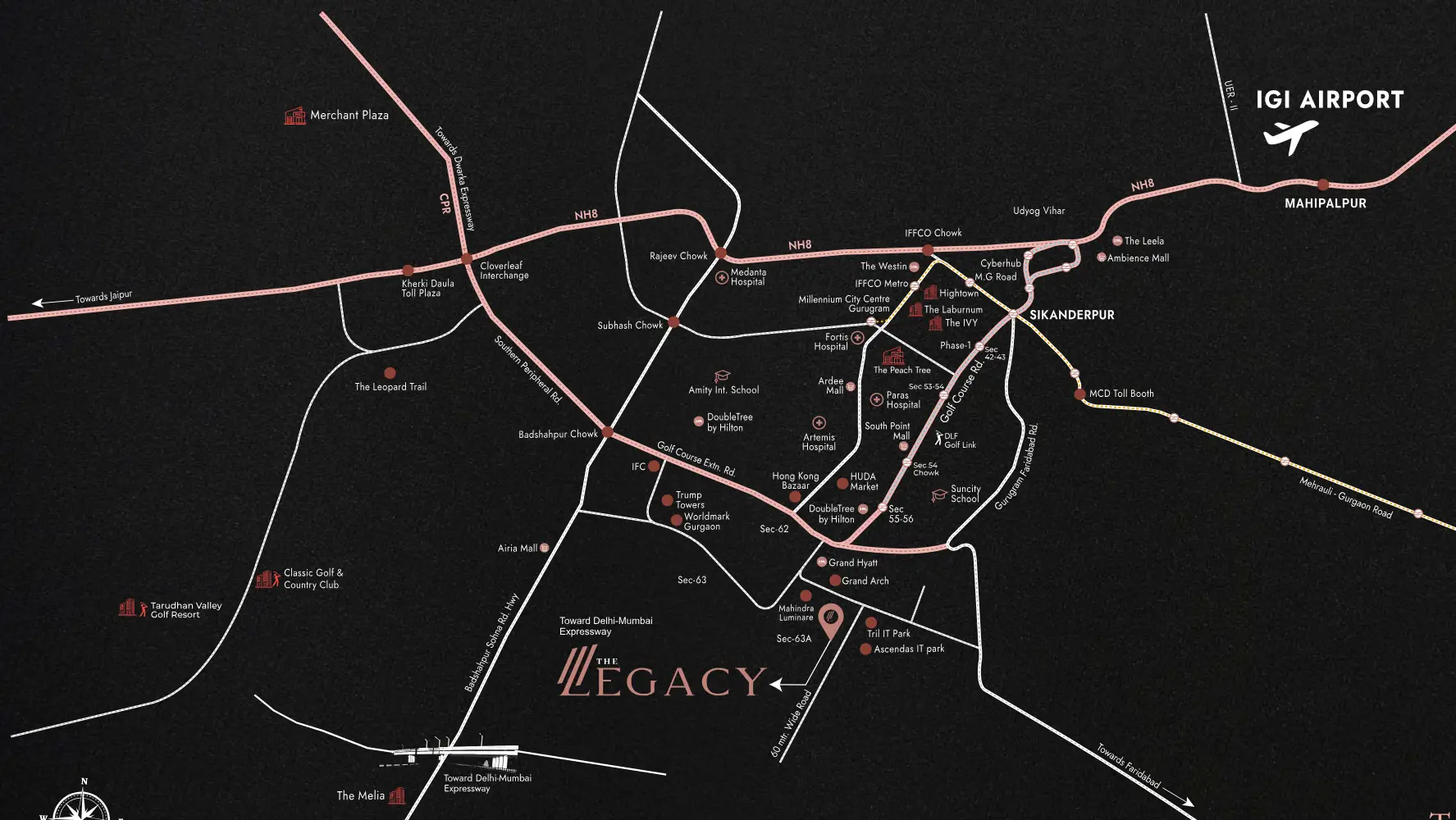 Location Map of Silverglades The Legacy