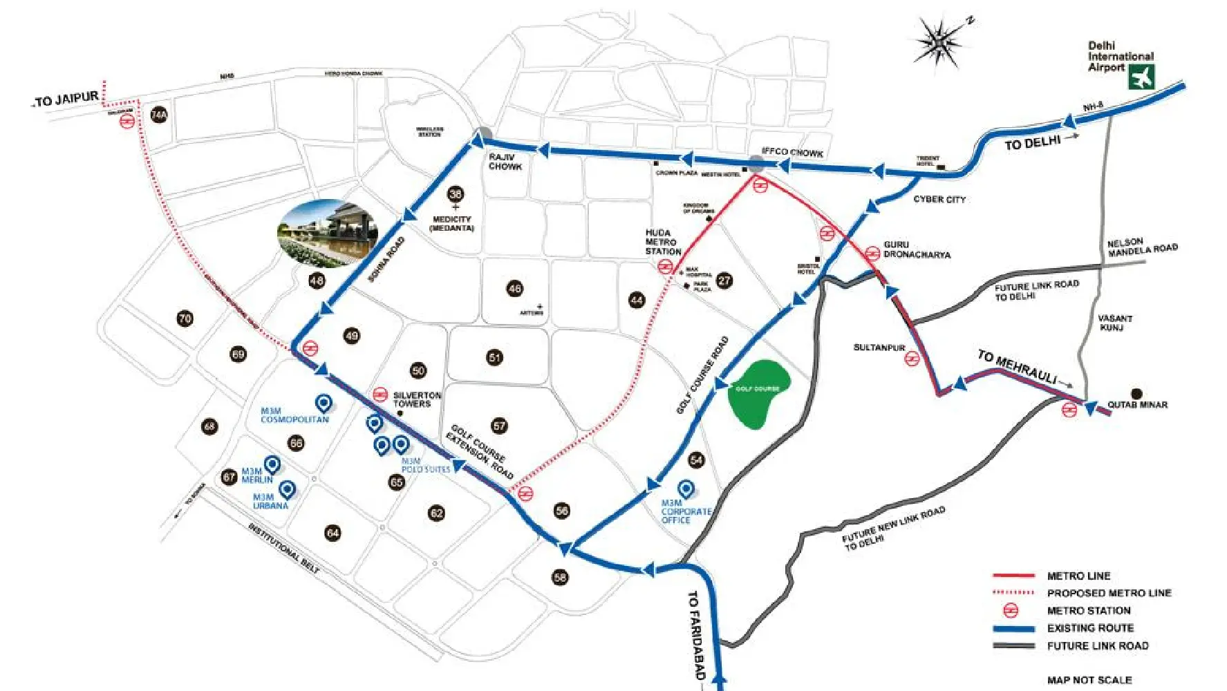 Location Map of Tatvam Villas