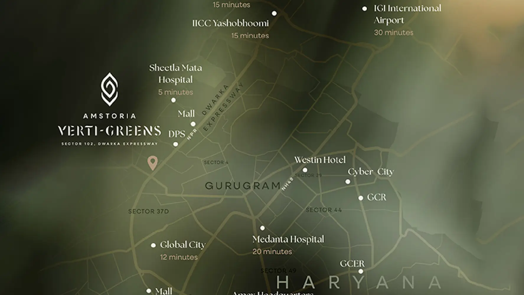 Location Map of BPTP Gaia Residences