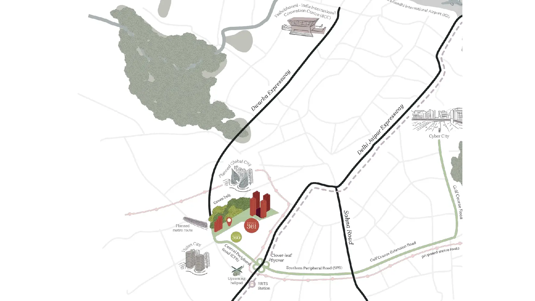 Location Map of Max Estate 361