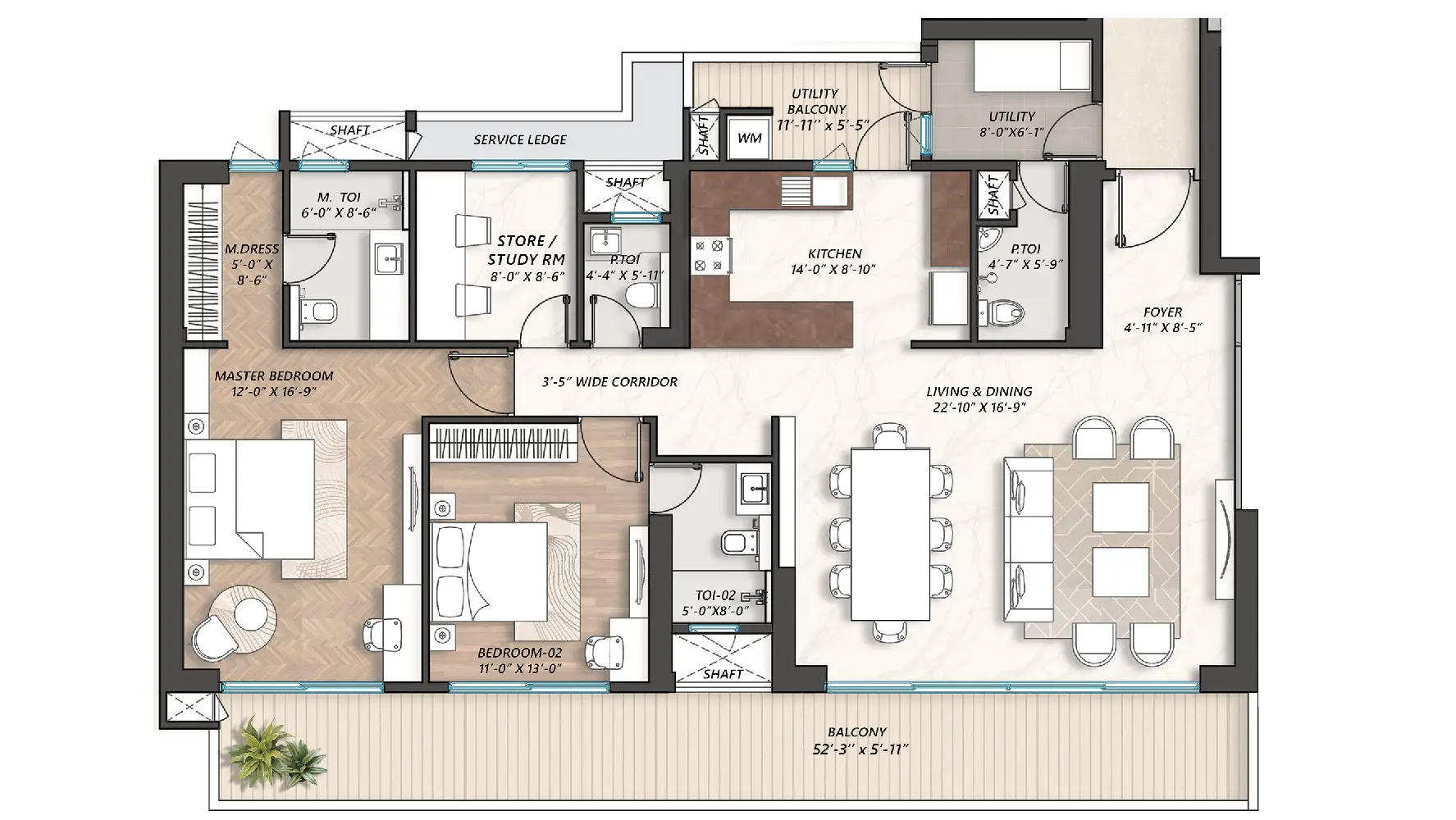 AIPL Lakecity Riviera Layout Plan 2 and 4 BHK AIPL Lakecity Riviera Layout Plan 2 and 4 BHK