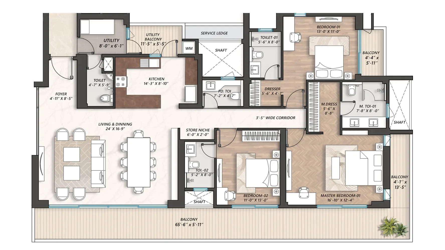 3bhk flat in lakecity aipl same layout in different view 3bhk flat in lakecity aipl same layout in different view