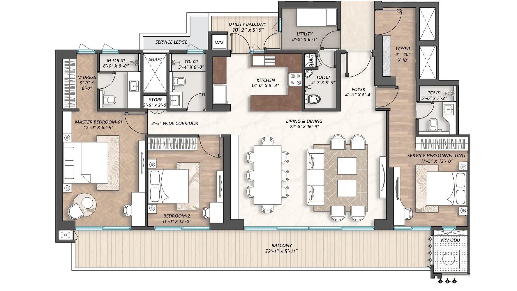 3bhk type-4 new project by aipl layout plan 3bhk type-4 new project by aipl layout plan