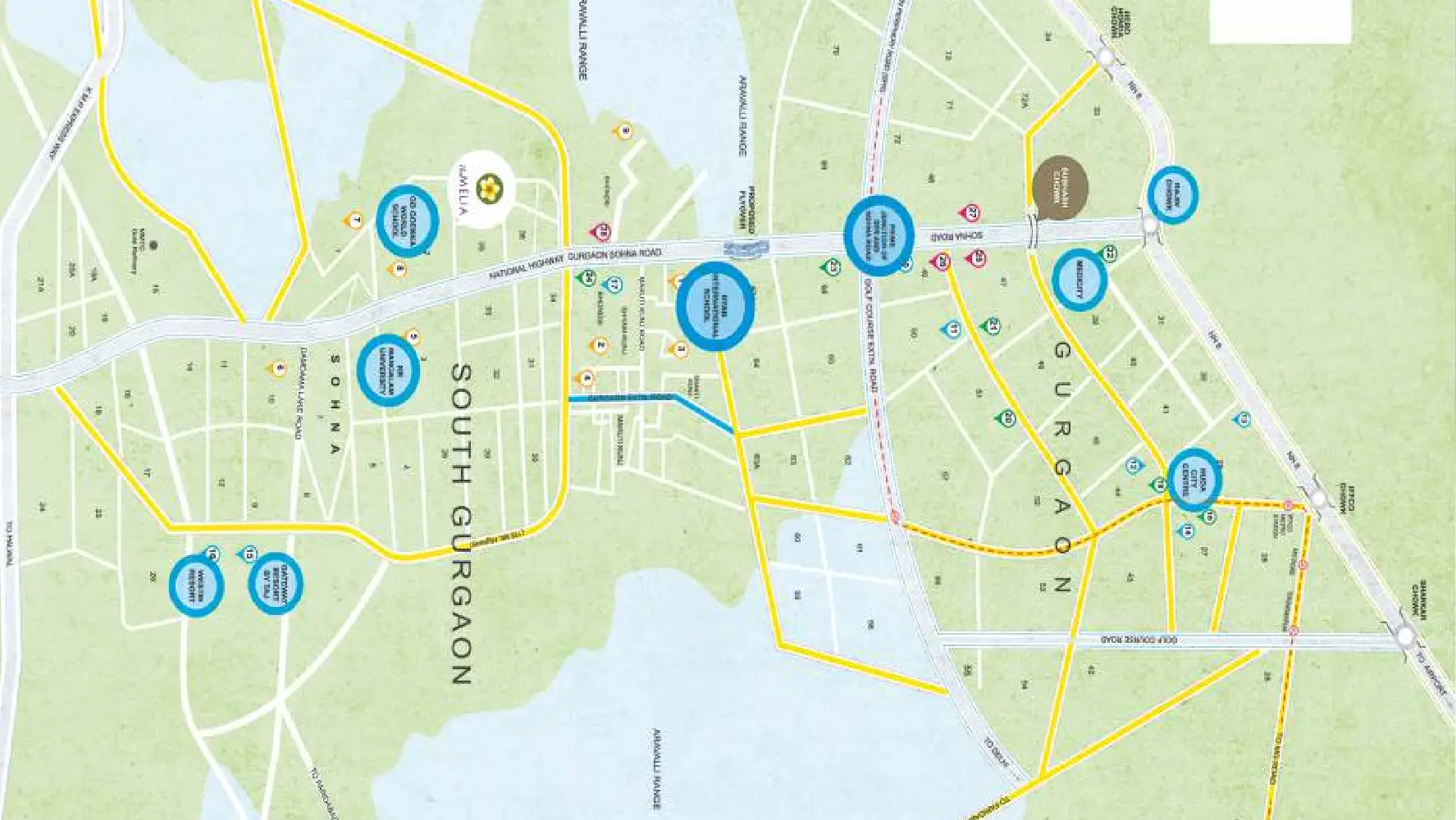 Location Map of Silverglades The Melia
