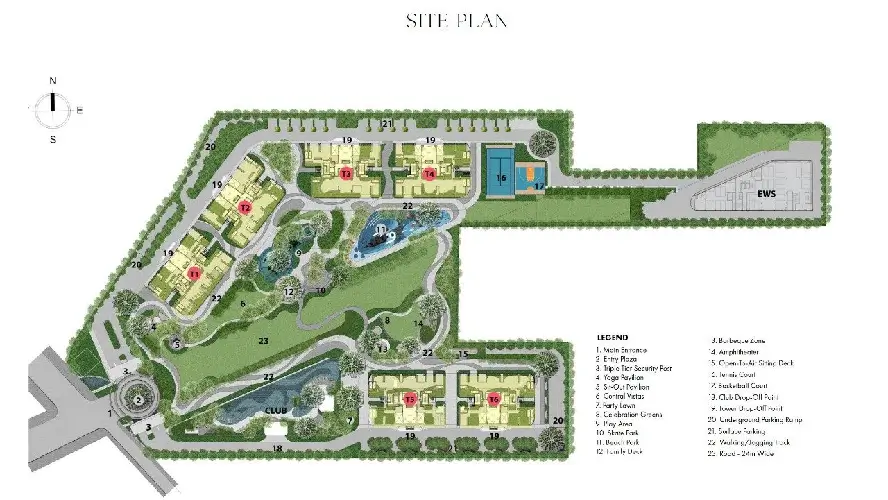 Site Plan of Smart World The Edition